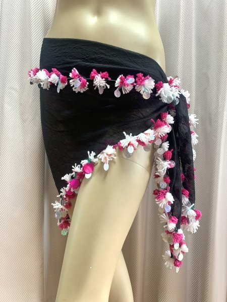 画像3: ポンポンヒップ&ヘッドスカーフ (3)