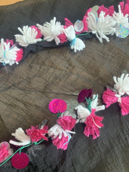 画像4: ポンポンヒップ&ヘッドスカーフ (4)