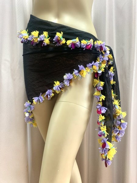 画像7: ポンポンヒップ&ヘッドスカーフ (7)