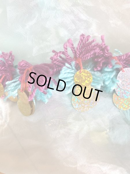 画像6: ポンポンヒップ＆ヘッドスカーフ（オーガンジー） (6)