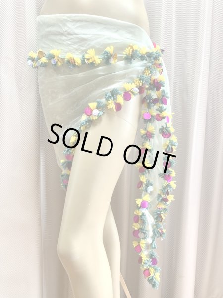 画像7: ポンポンヒップ＆ヘッドスカーフ（オーガンジー） (7)