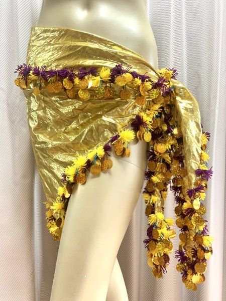 画像2: ポンポンヒップ&ヘッドスカーフ (2)