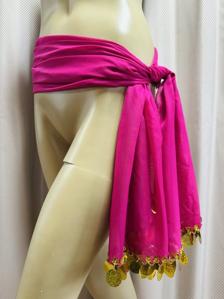 画像5: シンプルシフォンヒップスカーフ (5)