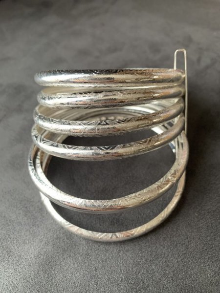 画像2: 7連アラビアンブレスレット(シルバー) (2)