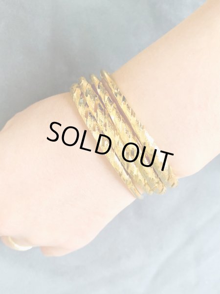 画像4: C型バングル4セット(ゴールド) (4)