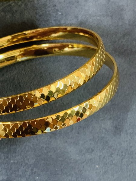 画像3: 鱗デザイン・アラビアンブレスレット(２点セット) (3)