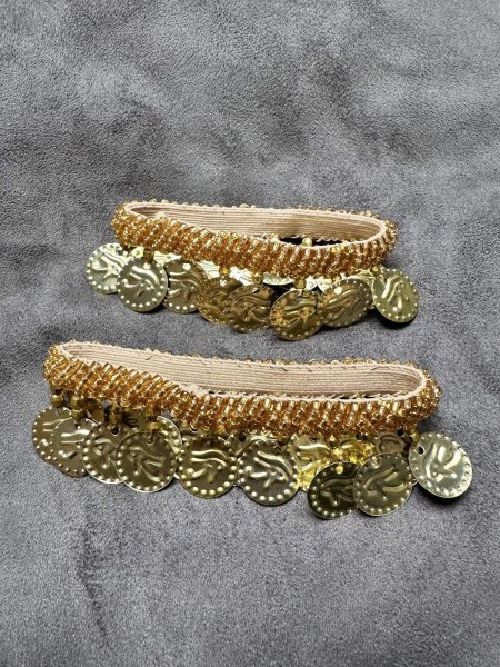 画像3: コイン付きアンクル&ブレスバンドセット (3)