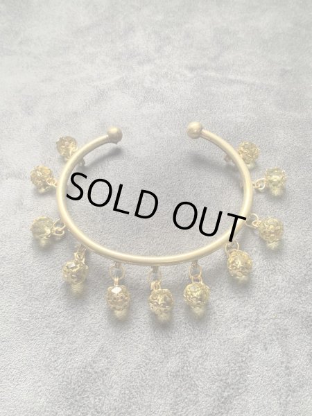 画像1: ホルハール・アンティーク風アンクレット(イエロー) (1)