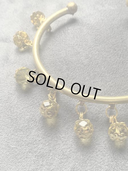 画像3: ホルハール・アンティーク風アンクレット(イエロー) (3)