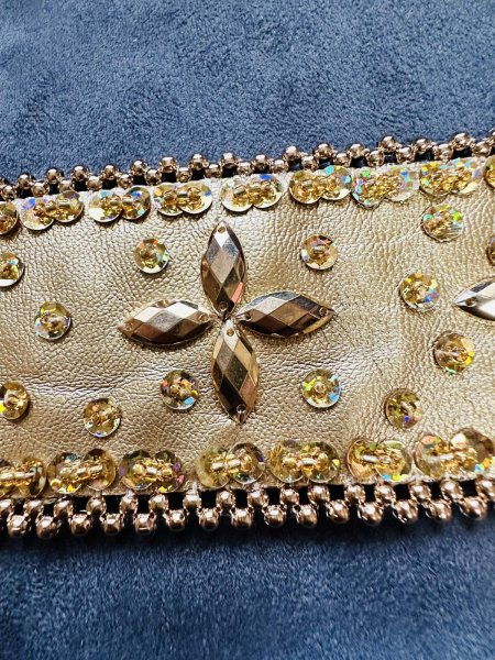 画像4: フェイクレザーバンド(ゴールド) (4)