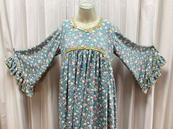 画像3: ファッラーヒ花柄ガラベーヤ(シルクベール付き） (3)