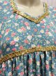 画像8: ファッラーヒ花柄ガラベーヤ(シルクベール付き） (8)