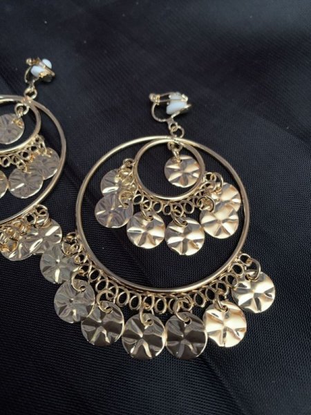 画像3: バラディクリップイヤリング(ゴールドorシルバー） (3)