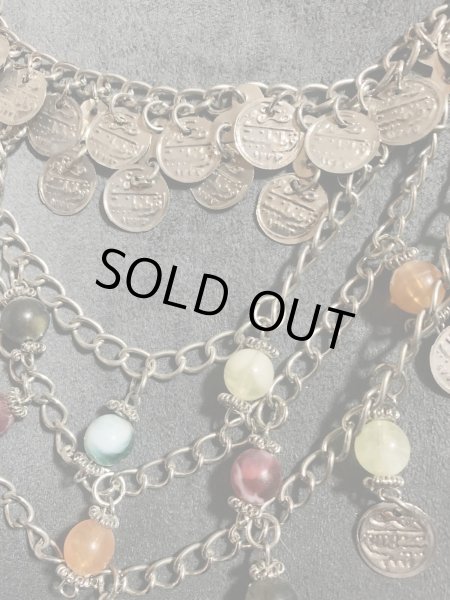 画像3: ベドウィン＆トライバル　シルバーネックレス（イヤリング付き） (3)