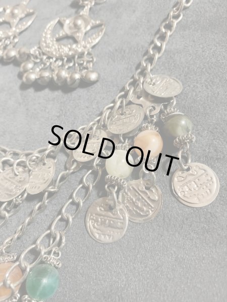 画像4: ベドウィン＆トライバル　シルバーネックレス（イヤリング付き） (4)