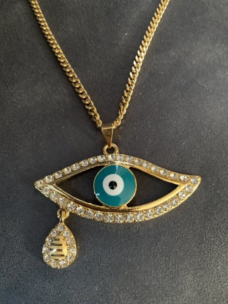 画像2: ナザールボンジュウのチェーンペンダント (2)