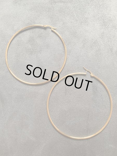 画像1: バラディアクセサリー　フープピアス（内径7cm） (1)