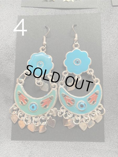 画像5: アンティークパーツ三日月ピアス（Ｓサイズ） (5)