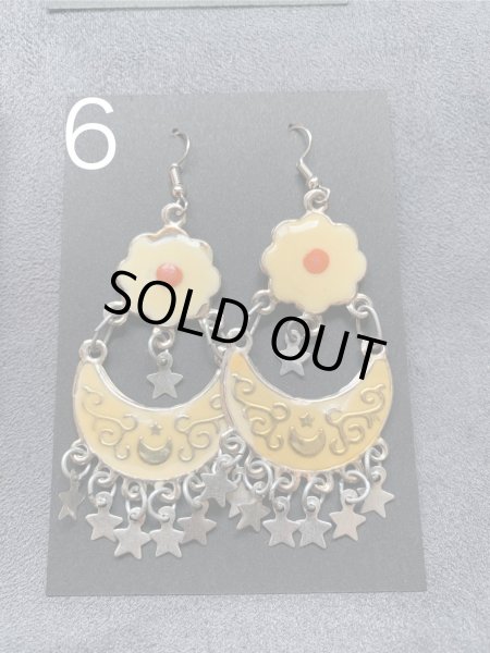 画像7: アンティークパーツ三日月ピアス（Ｓサイズ） (7)