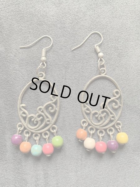 画像1: アンティークパーツピアス (1)