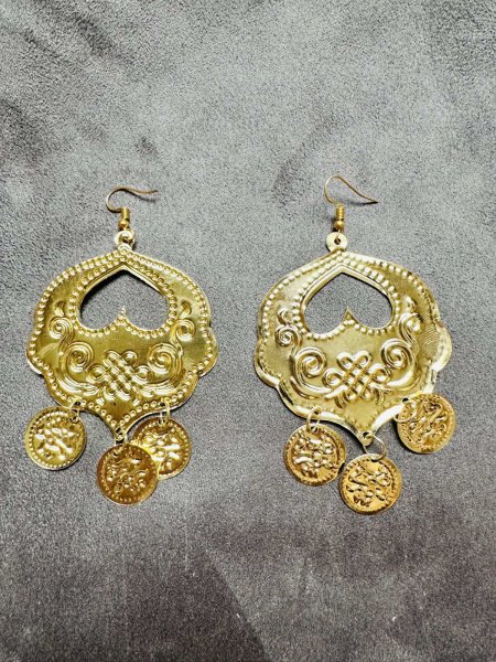 画像1: オリエンタルモチーフピアス (1)