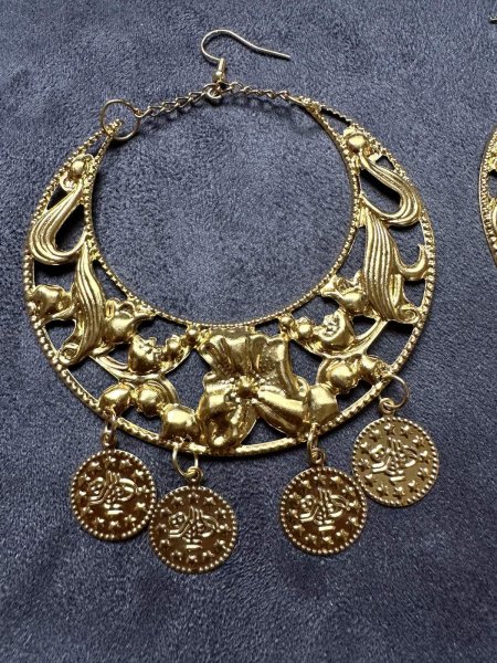 画像4: 【Big size】 三日月モチーフピアス (4)