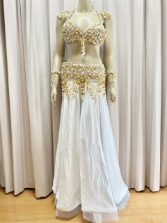 楽天市場】ベリー ダンス 衣装 しずく形 ビーズ ブラ ベルト 2点
