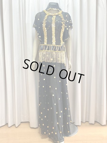 画像1: ゴールデンエラ・ブラベルト付きワンピースコスチューム（ヘッドベール付き） (1)