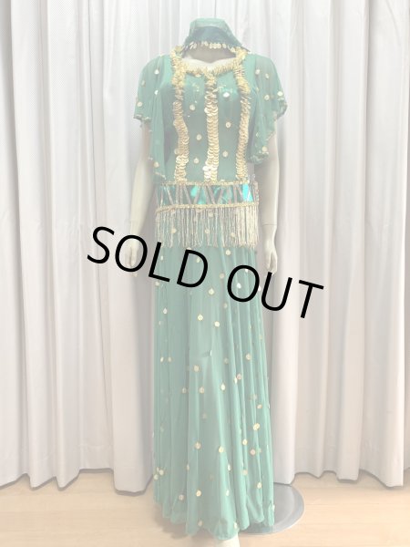 画像1: ゴールデンエラ・ブラベルト付きワンピースコスチューム（ヘッドベール付き） (1)