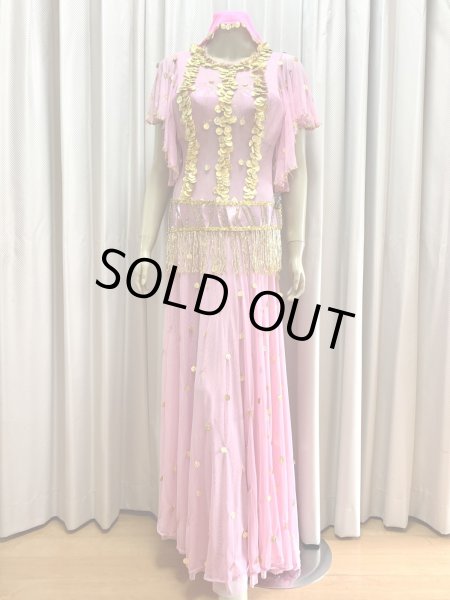 画像1: ゴールデンエラ・ブラベルト付きワンピースコスチューム（ヘッドベール付き） (1)