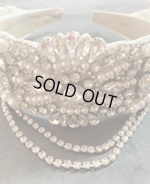 画像4: アワーレム、オリエンタルに！パール＆クリスタルカチューシャ (4)