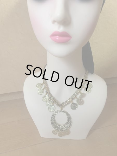 画像4: ハンドメイドヘッドバンドコインアクセサリー (4)