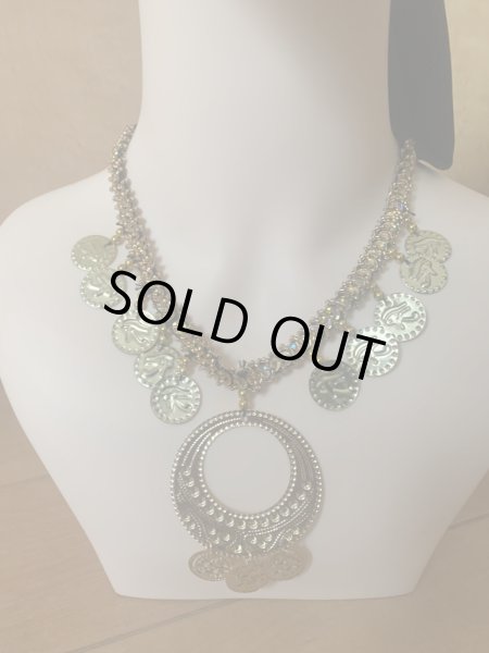 画像5: ハンドメイドヘッドバンドコインアクセサリー (5)