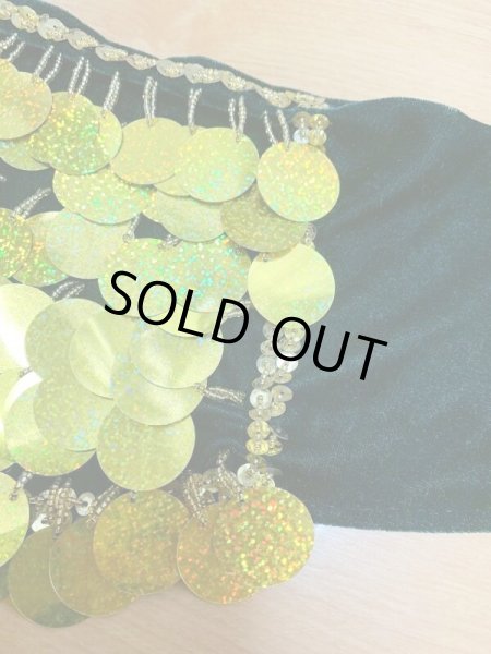 画像2: 大判スパンコールヒップスカーフ (2)