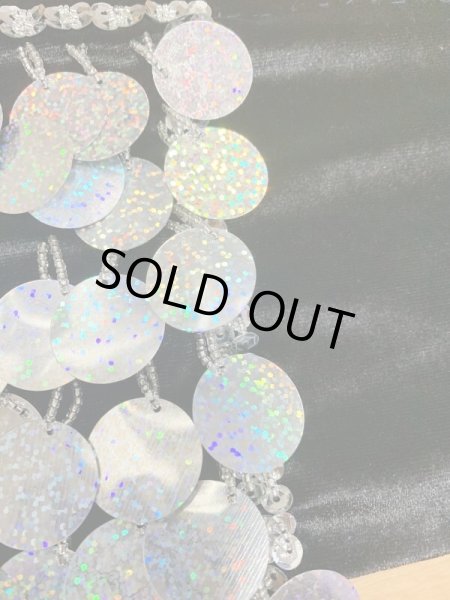 画像2: 大判スパンコールヒップスカーフ (2)