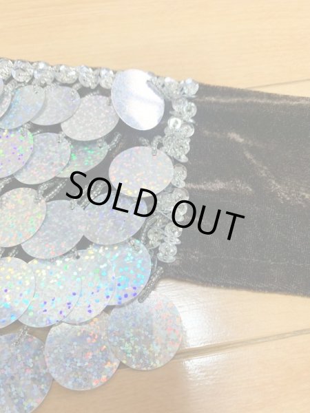 画像2: 大判スパンコールヒップスカーフ (2)