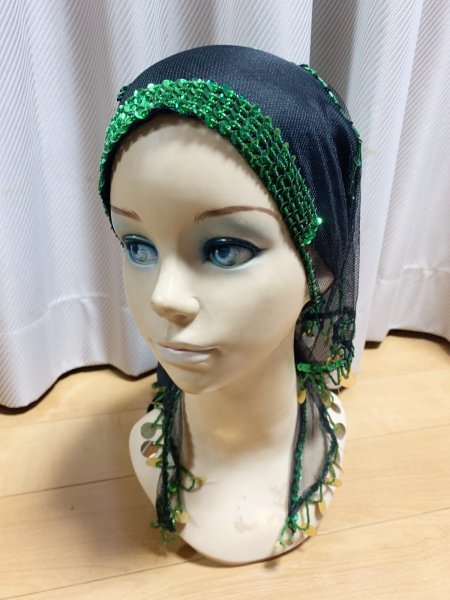 画像2: ヘッドスカーフ(トライアングル） (2)