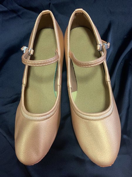 画像2: フォークロア ゴールドパンプス(ステージ用) (2)