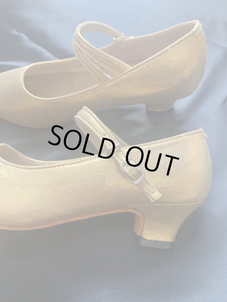 画像2: フォークロア　ゴールドパンプス(ステージ用） (2)