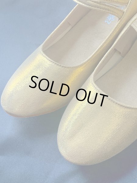 画像3: フォークロア　ゴールドパンプス(ステージ用） (3)