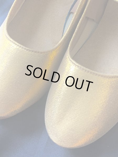 画像4: フォークロア　ゴールドパンプス(ステージ用） (4)