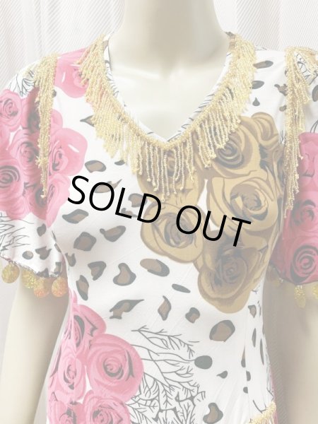 画像2: 花×アニマル柄イスカンダラーニドレス (2)