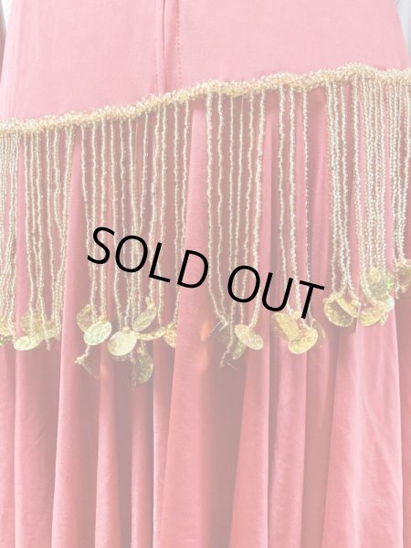 画像5: イスカンダラーニフリンジ付きドレス(レッド） (5)