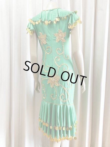 画像4: イスカンダラーニドレス(花柄装飾）ベール、フェイスカバー付き (4)