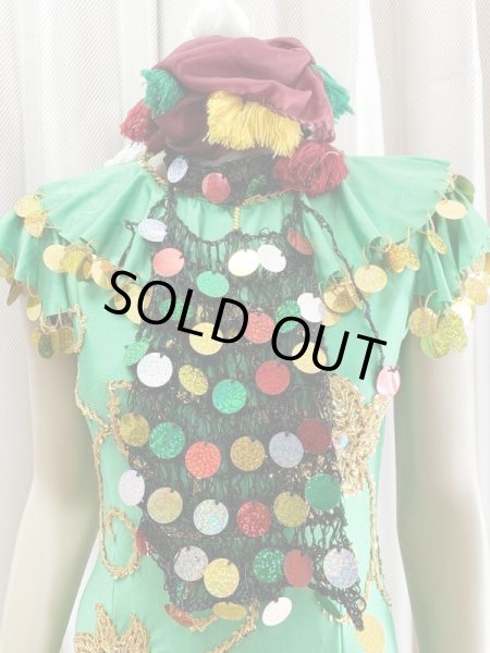 画像5: イスカンダラーニドレス(花柄装飾）ベール、フェイスカバー付き (5)