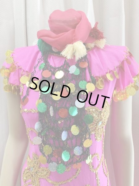 画像5: イスカンダラーニドレス(花柄装飾）ベール、フェイスカバー付き (5)