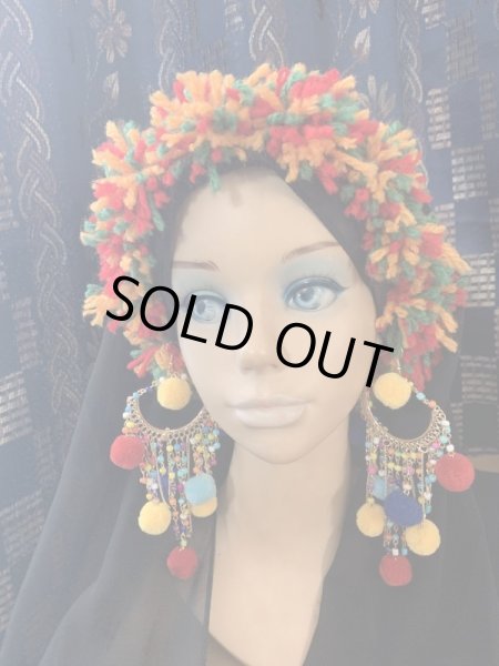 画像3: ファッラーヒ、イスカンダラーニ用 ポンポンヘアバンド (3)