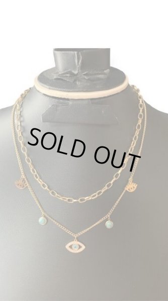 画像2: ナザール・ボンジュウ ダブルチェーンネックレス (2)