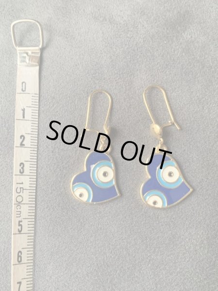 画像2: ナザールボンジュウハートピアス (2)