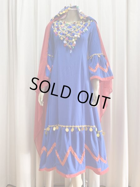 画像4: ヌビアンドレスセット(ヘッドベール、キルダーン、ピアス付き) (4)